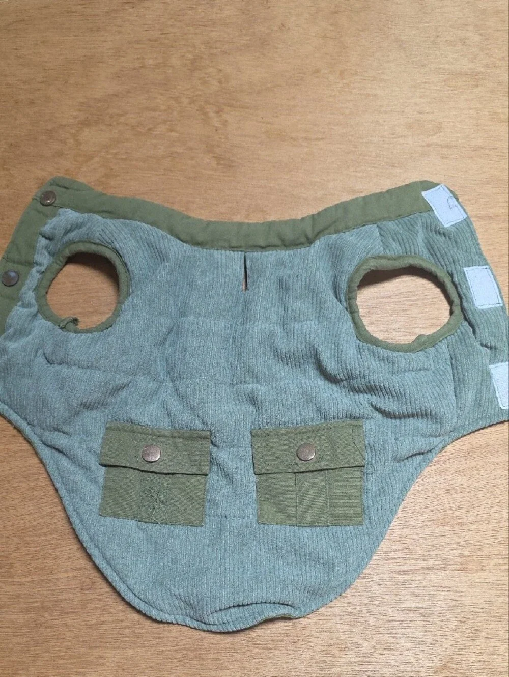 Light Olive Ribbed Pet Vest SZ S